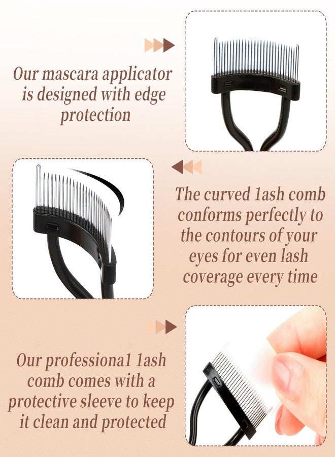 docolor Eyelash Curler with Eyelash Comb, Lash Curler with 8 Pcs Silicone Refill Pads Suitable for All Eye Shapes Curl up to one Day Easy to Operate No Pinching or Pulling Eyelash Eye Makeup Tool - Image 4